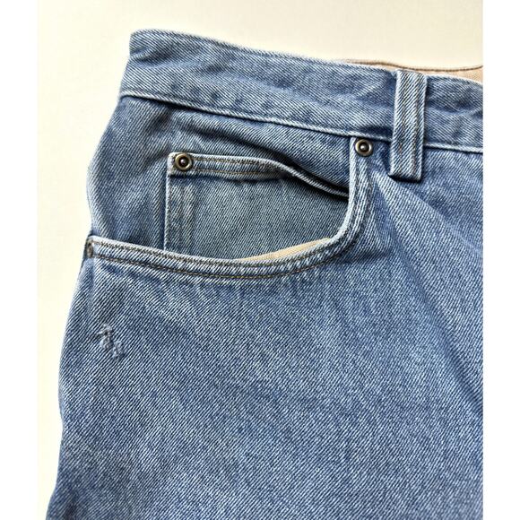 Duluth Trading Jeans Mens 36x32 (33 Waist) Flannel Lined Workwear Distressed - Picture 15 of 16